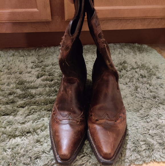 Vintage leather cowgirl boots - Picture 6 of 6